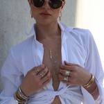 Lex X Nikki E Designs - Multi Stone Drop Necklace Gold