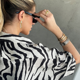 Lex X Nikki E Designs - Modular Drop Hoops Gold