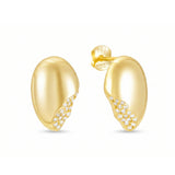 Nikki E Designs Gold Earrings with 5A Cubic Zirconias 