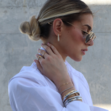 Lex X Nikki E Designs - Modular Drop Hoops Gold