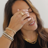 Hedy Adjustable Ring Ring Stack Stainless Steel Gold Nikki E Designs