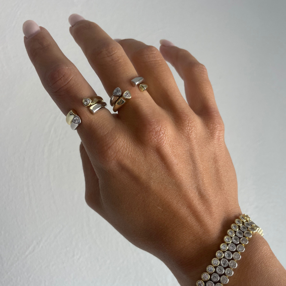 Dreamer Ring Adjustable Nikki E. Designs 18k Gold Vermeil