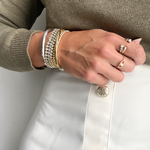 Dreamer Ring Adjustable Nikki E. Designs 18k Gold Vermeil Ring Stack Bracelet Stack