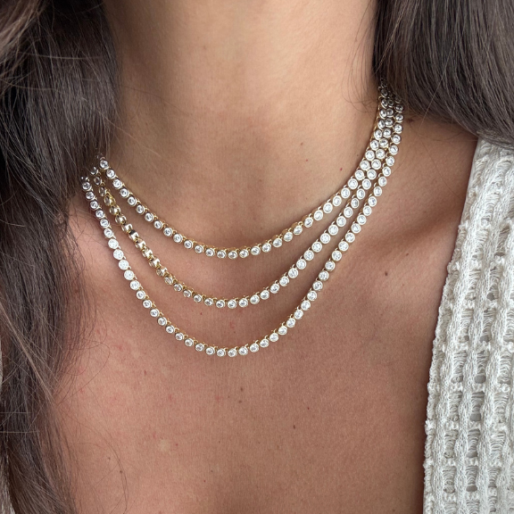 Serena Tennis Necklace – Nikki Designs