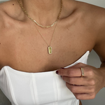 Nikki E Designs Essential Tag Necklace Gold Vermeil Dog Tag engrave