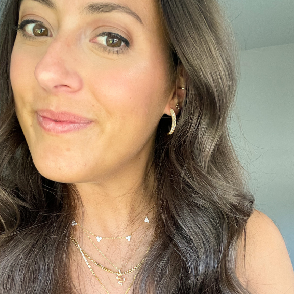 One in a Trillion Hoops statement earrings vermeil demi fine jewelry