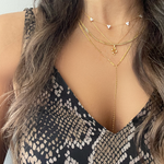 dainty lariat necklace stack gold necklaces vermeil nikki e designs