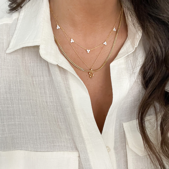 dainty lariat necklace stack gold necklaces vermeil nikki e designs