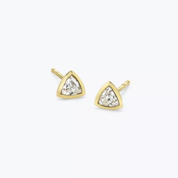Trillion Studs Vermeil tarnish resistant dainty jewelryNikki E Designs