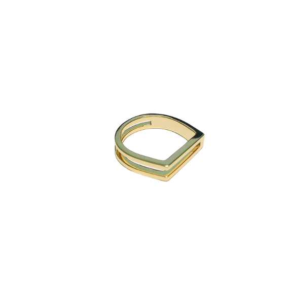 Mel Ring square statement edgy ring modular jewelry black friday sale tribe & co