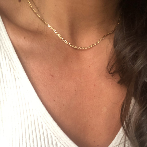 Sage figaro chain necklace dainty figaro necklace tribe & co black friday sale