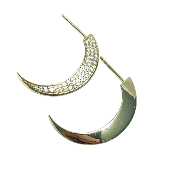 One in a Trillion Hoops statement earrings vermeil demi fine jewelry
