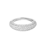 Gia Ring Sparkle dome silver ring Nikki E Designs