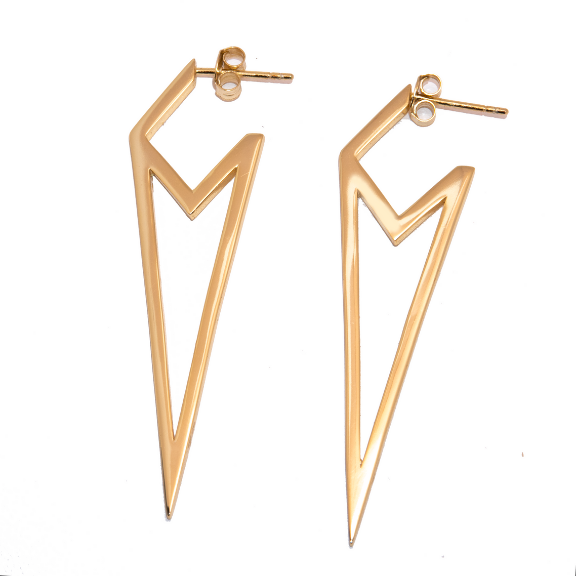 Mia Statement Earrings Nikki E Designs Gold hypoallergenic vermeil