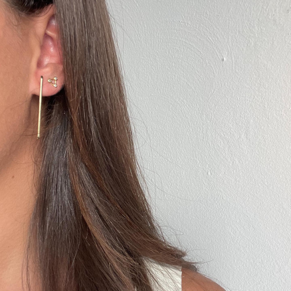 Nikki E Designs Ella Statement earrings gold vermeil waterproof