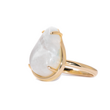 Muse ring statement ring moonstone ring cocktail ring